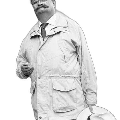 staff, jacket, hat, umbrella transparent PNG cut-out