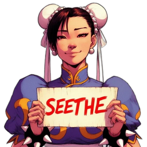 face, staff, anime, concept art transparent PNG cut-out