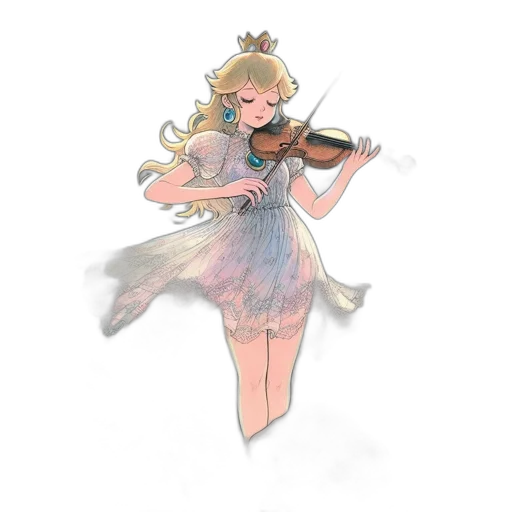 dress, staff, concept art, watercolor transparent PNG cut-out