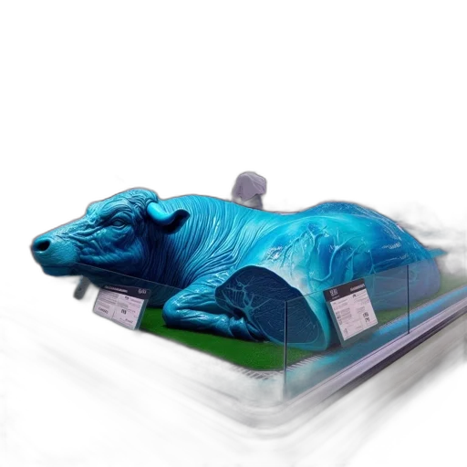 animal, car, 3d render, photorealistic transparent PNG cut-out