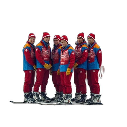staff, jacket, snow, team transparent PNG cut-out