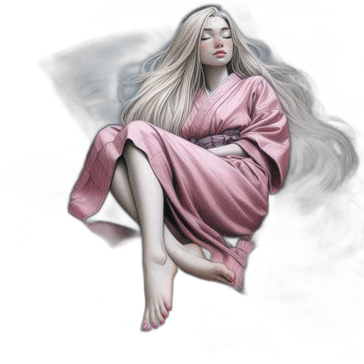 dress, hair, fantasy art, concept art transparent PNG cut-out