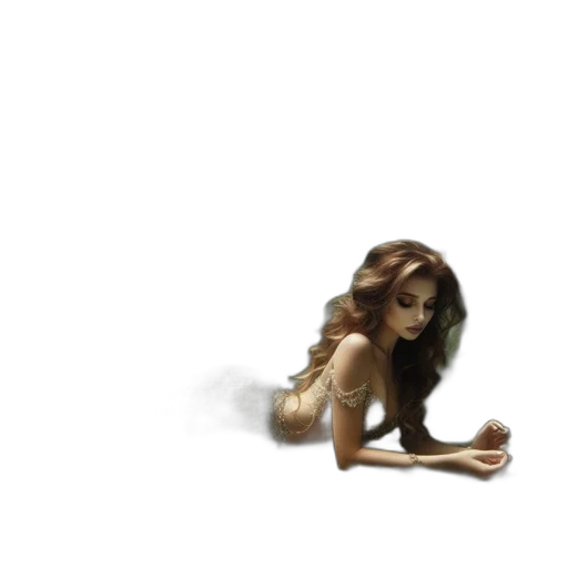 hair, concept art, pixel art, photorealistic transparent PNG cut-out