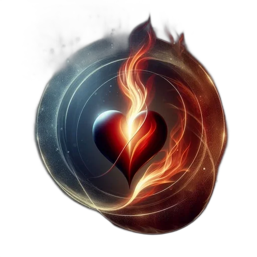 fantasy art, concept art, 3d render, fire transparent PNG cut-out
