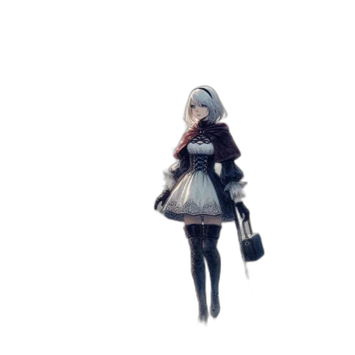 dress, jacket, robot, weapon transparent PNG cut-out