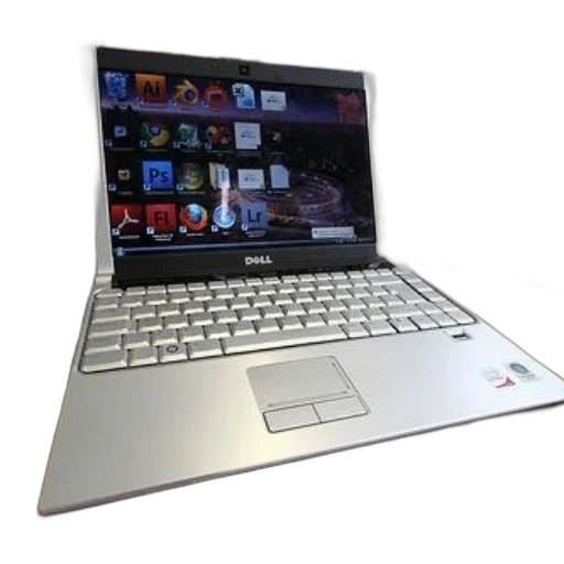 3d render, dell, laptop, various transparent PNG cut-out