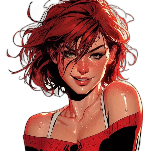 comic book art, concept art, cartoon, photorealistic transparent PNG cut-out