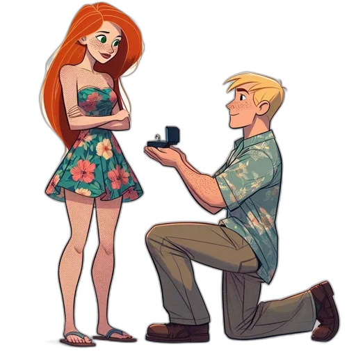 dress, cartoon, concept art, comic book art transparent PNG cut-out