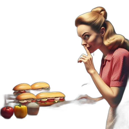 food, photorealistic, concept art, oil painting transparent PNG cut-out