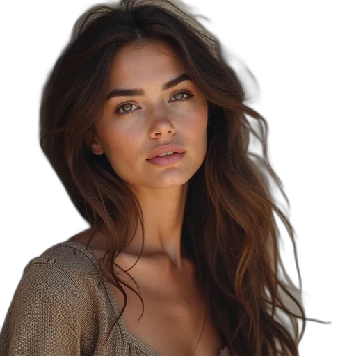 face, hair, jacket, dress transparent PNG cut-out