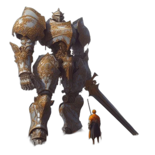 weapon, robot, sword, staff transparent PNG cut-out