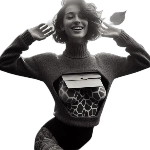 dress, jewelry, jacket, robot transparent PNG cut-out