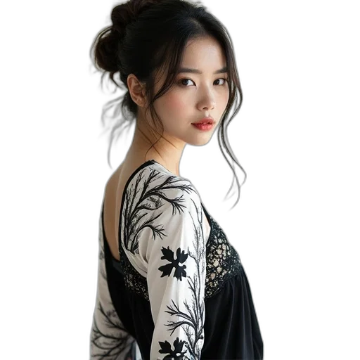 dress, jacket, dragon, jewelry transparent PNG cut-out