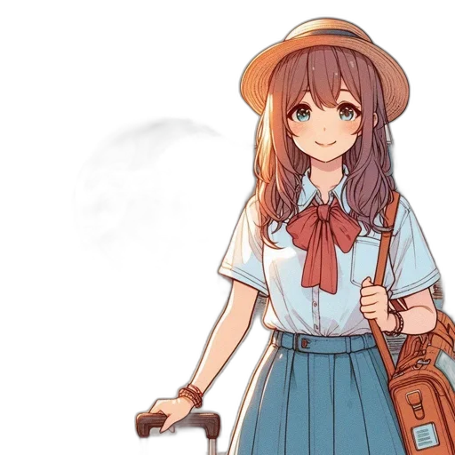 hat, staff, dress, weapon transparent PNG cut-out