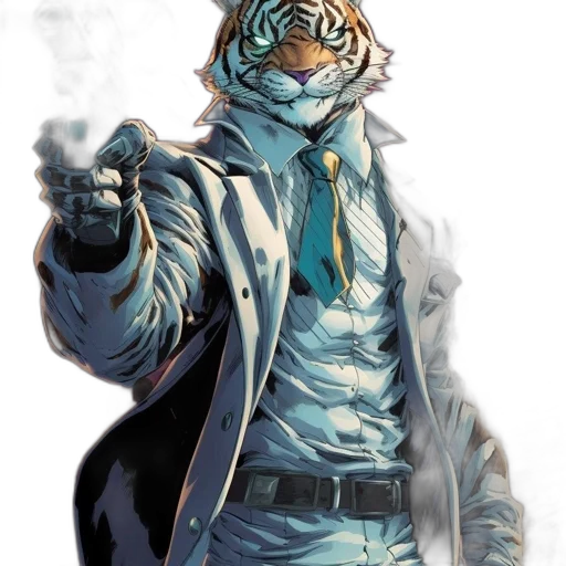jacket, animal, mask, staff transparent PNG cut-out