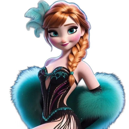 dress, jewelry, cartoon, 3d render transparent PNG cut-out