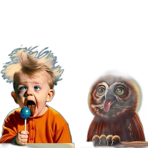 creature, animal, hair, staff transparent PNG cut-out