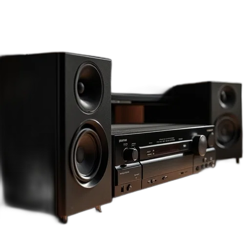 3d render, photorealistic, sony, receiver transparent PNG cut-out
