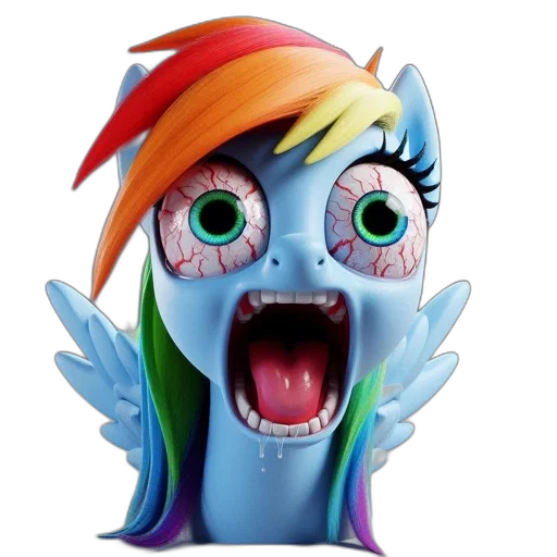 face, mask, creature, 3d render transparent PNG cut-out