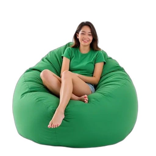 furniture, 3d render, green, woman transparent PNG cut-out
