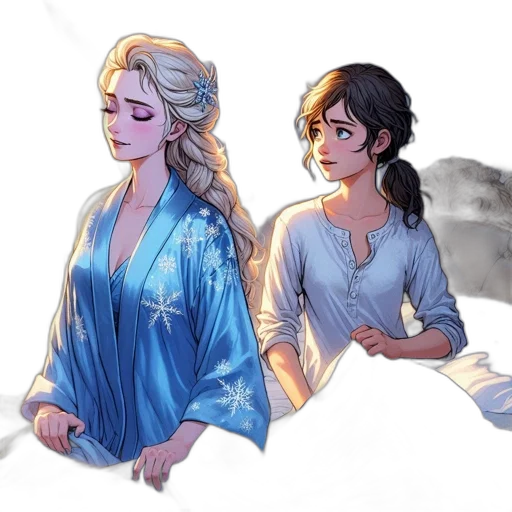 concept art, fantasy art, watercolor, pixel art transparent PNG cut-out
