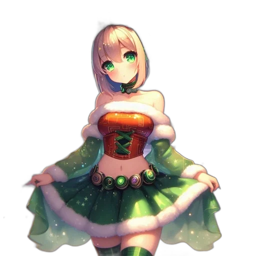 dress, robot, weapon, staff transparent PNG cut-out