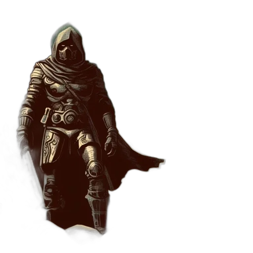 mask, jacket, sword, weapon transparent PNG cut-out