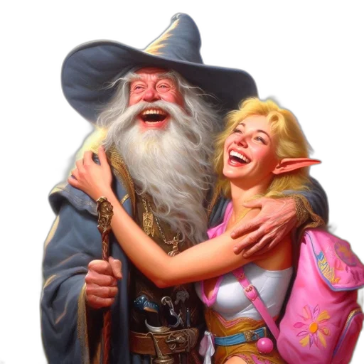 fantasy art, concept art, photorealistic, oil painting transparent PNG cut-out