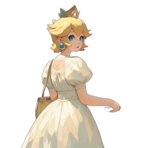 dress, crown, staff, animal transparent PNG cut-out