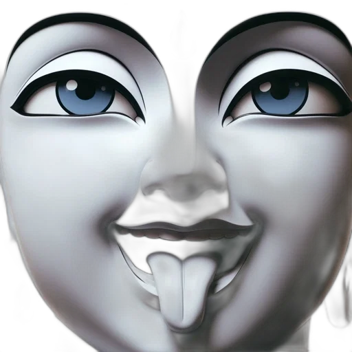 mask, face, robot, 3d render transparent PNG cut-out