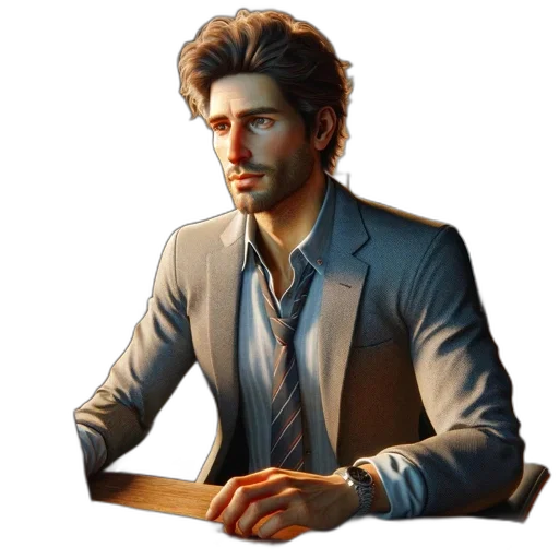 jacket, staff, furniture, face transparent PNG cut-out