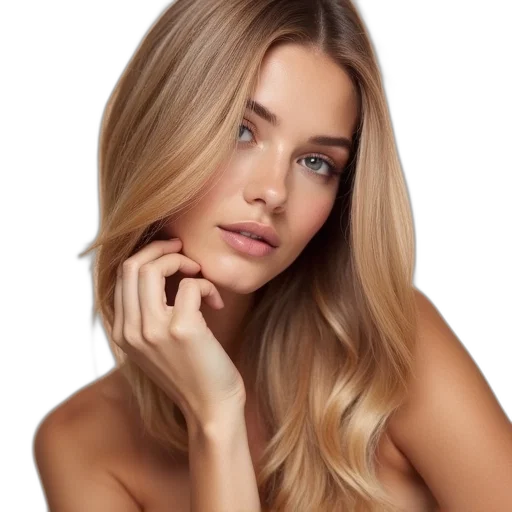 hair, face, jewelry, crown transparent PNG cut-out
