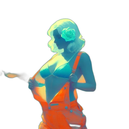 dress, staff, hat, robot transparent PNG cut-out