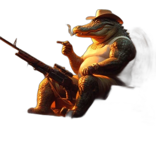 dragon, staff, weapon, creature transparent PNG cut-out