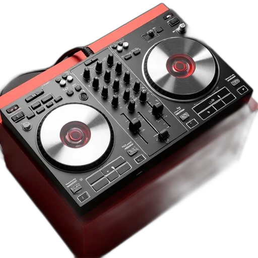 3d render, red, mixer, two transparent PNG cut-out