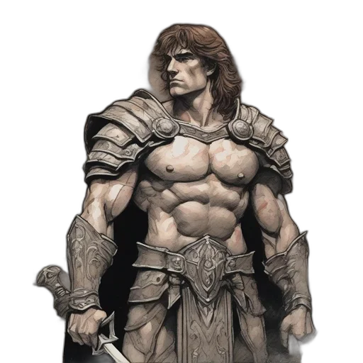 sword, fantasy art, concept art, comic book art transparent PNG cut-out