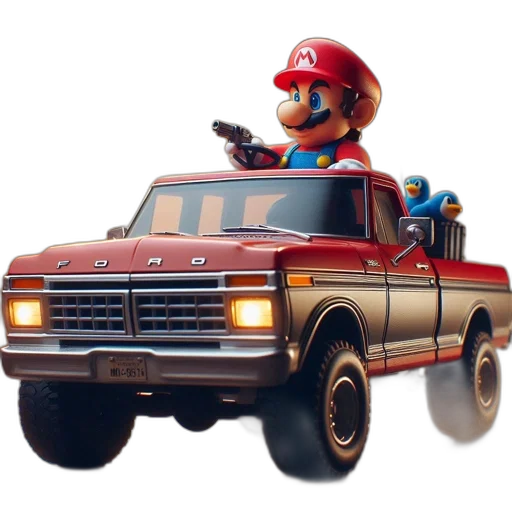 car, weapon, animal, hat transparent PNG cut-out