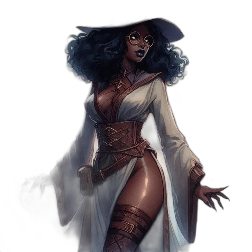 dress, staff, concept art, fantasy art transparent PNG cut-out
