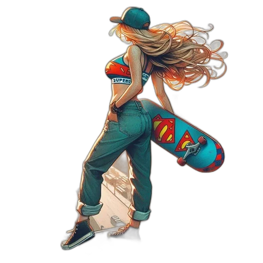 comic book art, concept art, pixel art, fantasy art transparent PNG cut-out