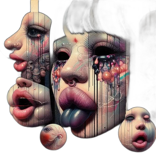 mask, face, photorealistic, concept art transparent PNG cut-out