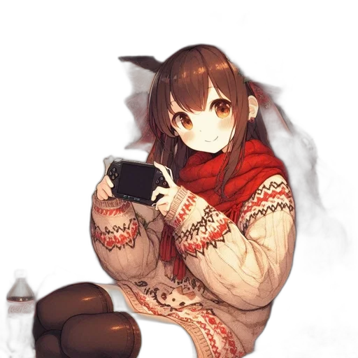 dress, animal, staff, weapon transparent PNG cut-out