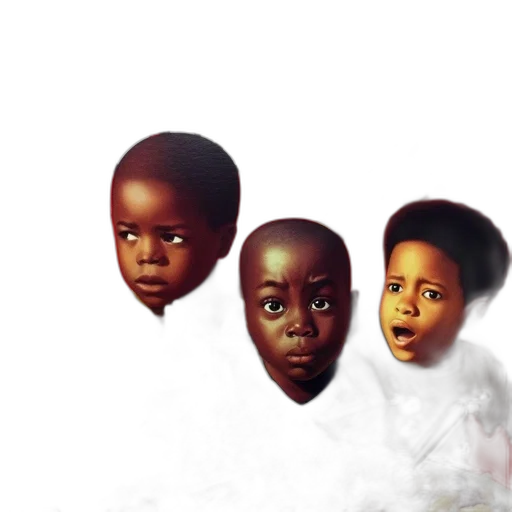 face, concept art, photorealistic, 3d render transparent PNG cut-out
