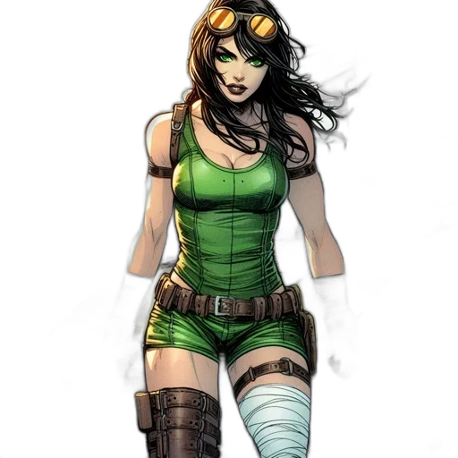 comic book art, concept art, fantasy art, cartoon transparent PNG cut-out