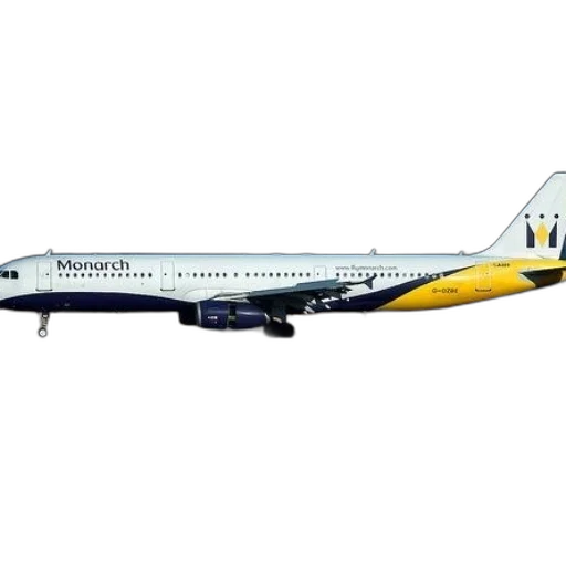 monarch, airlines, airplane, tarmac transparent PNG cut-out