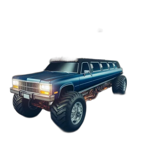 car, weapon, robot, 3d render transparent PNG cut-out
