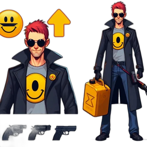 jacket, concept art, pixel art, cartoon transparent PNG cut-out