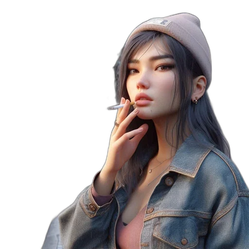 jacket, hat, face, mask transparent PNG cut-out