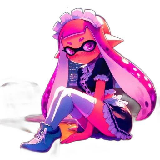 jacket, dress, weapon, vaporwave transparent PNG cut-out