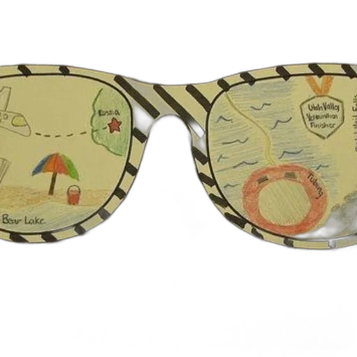 creative, drawing, sunglasses, summer transparent PNG cut-out