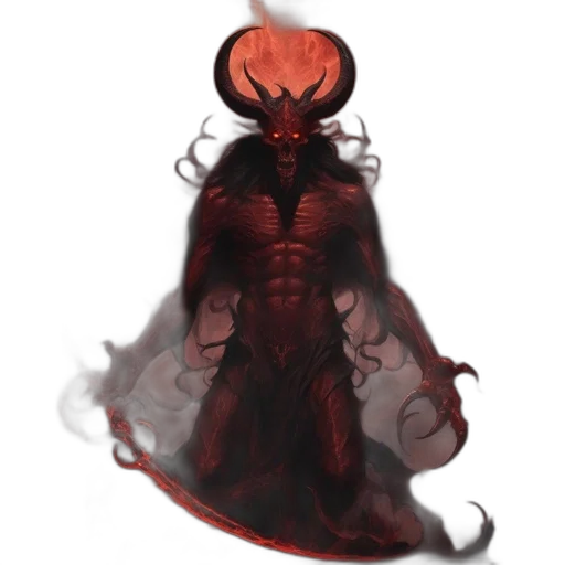 creature, mask, dragon, staff transparent PNG cut-out